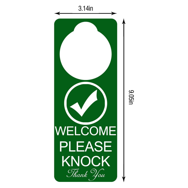 Do Not Disturb Door Hanger Sign 2Pack Double Sided Please
