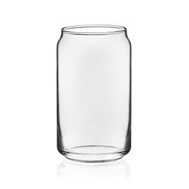 Libbey Classic Can Tumbler Glasses, Set of 4, Pack of 4, Clear