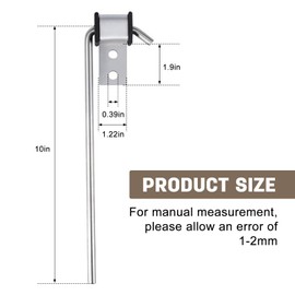 4 Pcs Heavy Duty Exhaust Hanger Rod, Universal Weld On Exhaust Hangers Muffler Hanger, Exhuast Pipe Hanger Rod for Car Exhaust System Kit - 3/8" Rod 10" Long