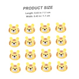 Mikinona 60pcs Cartoon Tiger Nail Art Decal New Year's Manicure Accessories Sturdy Odorless Tiger Year Elements