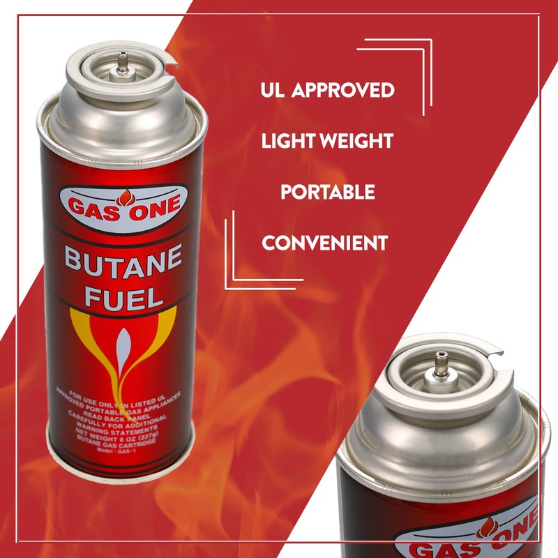 GasOne Butane Fuel Canister (12 Pack)