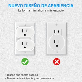 DAHAN Enchufe Inteligente WiFi, Mini Smart Plug para Hogar, Contacto Inteligente Smart Outlet Compatible con Alexa, Google Home, IFTTT, Control Remoto via APP los Dispositivos COZYLIFE (2)