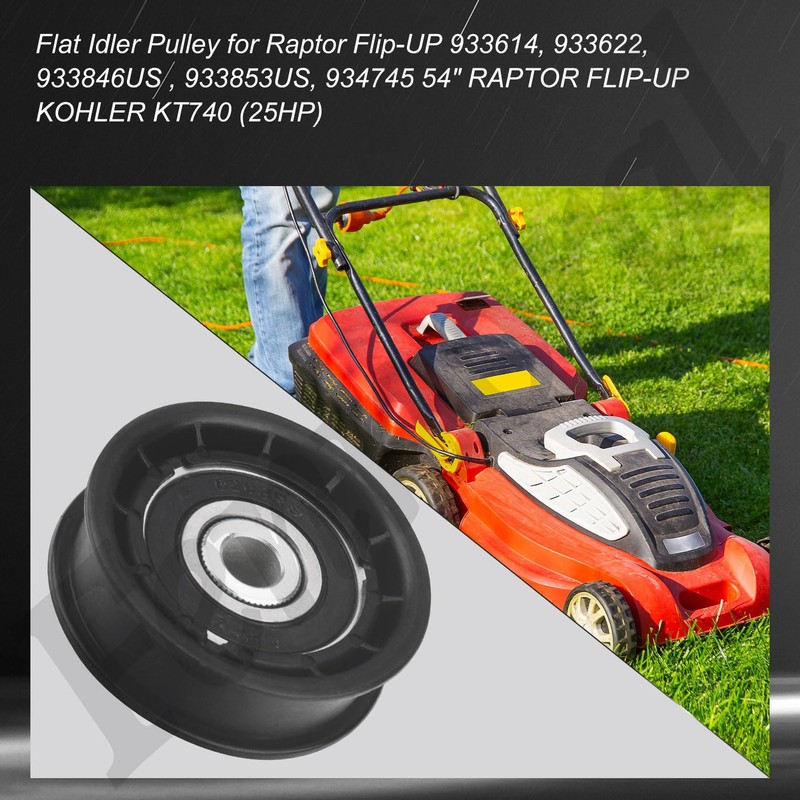 604491 Flat Idler Pulley (3/8" x 2") Compatible with Hustler