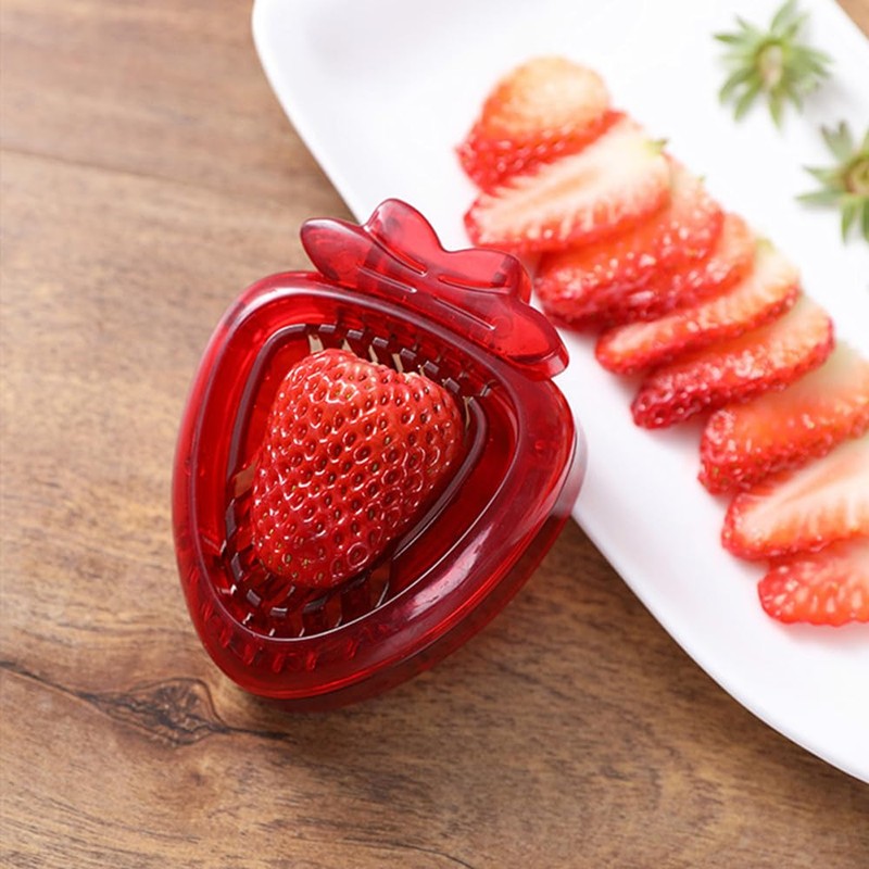 Strawberry Slicer, Egg Divider，Strawberry Slicer Kitchen Gadget Fruit Slicer for