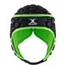 Gilbert XP 250 Rugby Headguard - Black & Green, Medium
