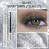 Glitter Mascara, Silver Waterproof Lashes, Diamond Sparkle Mascara for Shiny