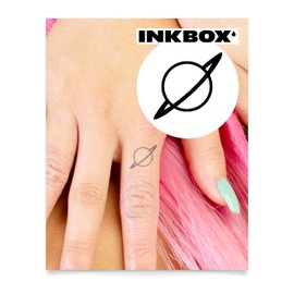 Inkbox Temporary Tattoos, Semi-Permanent Tattoo, One Premium Easy Long Lasting, Water-Resistant Temp Tattoo with For Now Ink - Lasts 1-2 Weeks, Chiron, 1 x 1 in