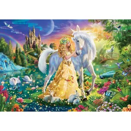 CASTORLAND 500 Piece Jigsaw Puzzles, Gentleness of Friendship, Fairy-Tale Scene, A Rustic View of a Paradise, Adult Puzzle, Castorland B-53766