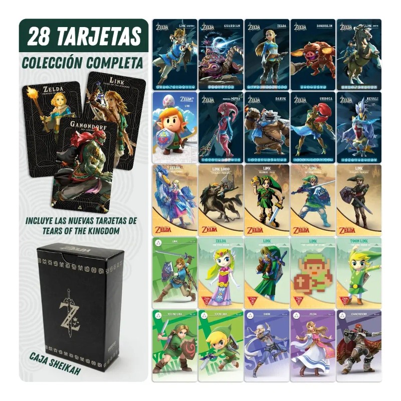 33 Tarjetas Amiibo Link Colección Zelda Tears Of The Kingdom