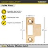 Sterling TML130BP Internal 3" / 75mm Brass Tubular Mortice Latch,