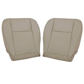 NLQR Front Driver & Passenger Side Bottom Replacement Microfiber Leather Seat Covers Tan Compatible with Toyota Sequoia 2000-2007 & Tundra 2000 2001 2002 2003 2004