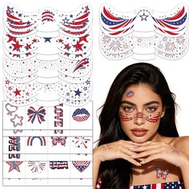 4th of July Freckles Face Tattoos (36 Pcs) or 250th Party