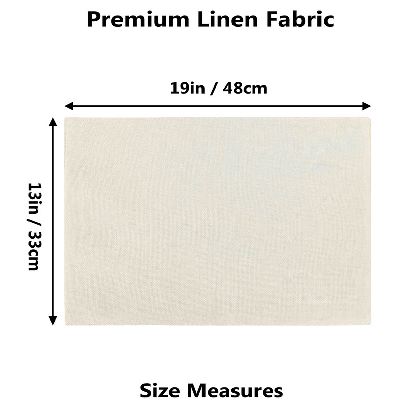 Home Brilliant Light Beige Rectangle Placemats 33 X 48 CM,