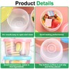 Reusable Plastic Food Storage Containers, 6 Pcs 5.4 OZ Salad