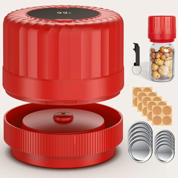 Htpow Fully Automatic Mason Jar Vacuum Sealer Kit - Auto