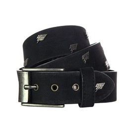Lowlife Storm Leather Belt in Black