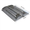 Stanbroil Stainless Steel Triple Flat Fireplace Burner Pan, 16.5 Inches