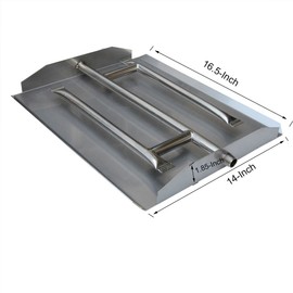 Stanbroil Stainless Steel Triple Flat Fireplace Burner Pan, 16.5 Inches