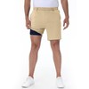 Mens Casual Khaki Golf Shorts 7 Inch Inseam Regular Fit