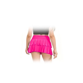 Girls Ra Ra Skirt Tutu Style Layered Ruffle Party Dance Fancy Dress - Neon Pink 9-10 Years