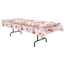 Beistle Bloody Handprints Tablecover