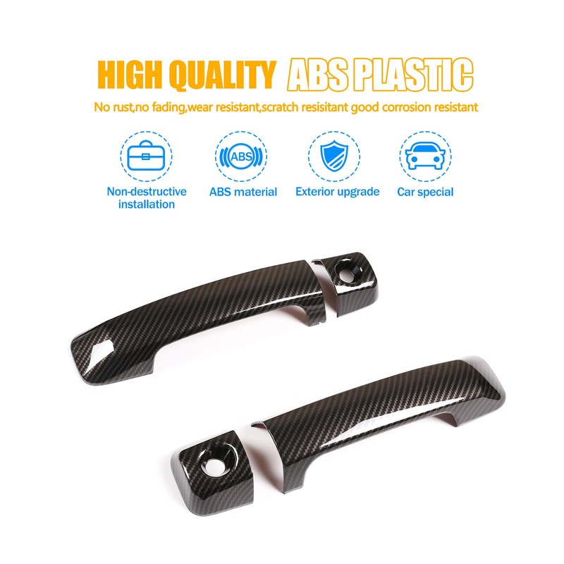 LLKUANG ABS Car Exterior Door Handle Decorative Cover Trim Fit