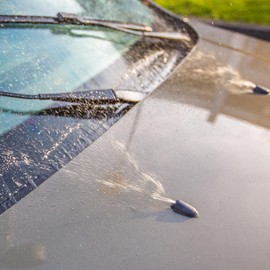 X AUTOHAUX Universal Adjustable Windshield Washer Nozzles Kit Black - 6 Pcs