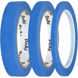 3 Pack Blue Painters Tape - Masking Tape 0.75", 0.50", 0.25" Wide - Multi-Size Pack, Multi-Surface, Smart Adhesion - 270FT Total - Paint Tape for DIY, Labeling, Art, Car (#3910)