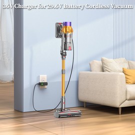 36V Charger for SMOTURE, for SunSare, for NADALY, for INTETURE, for Iirios 550W 45KPA Cordless Stick Vacuum Cleaner Power Supply for 29.6V Li-ion Battery Cordless Vacuum Cleaner Charging Cord