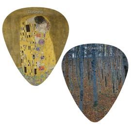 Creanoso Gustav Klimt Art Guitar Picks (12-Pack) – Premium Business Gifts & Guitar Accessories for Art Lovers – Great Gifts for Professionals and Entrepreneurs - Cool Guitar Accessory Tool