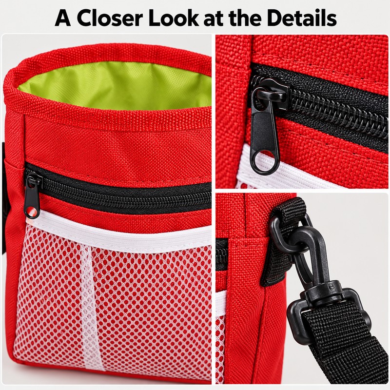 Adjustable Dog Treat Pouch for Training and Walking – Large