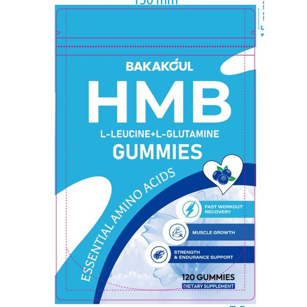 BAKAKOUL HMB and L-Leucine Gummies, HMB and Leucine Supplement Supports