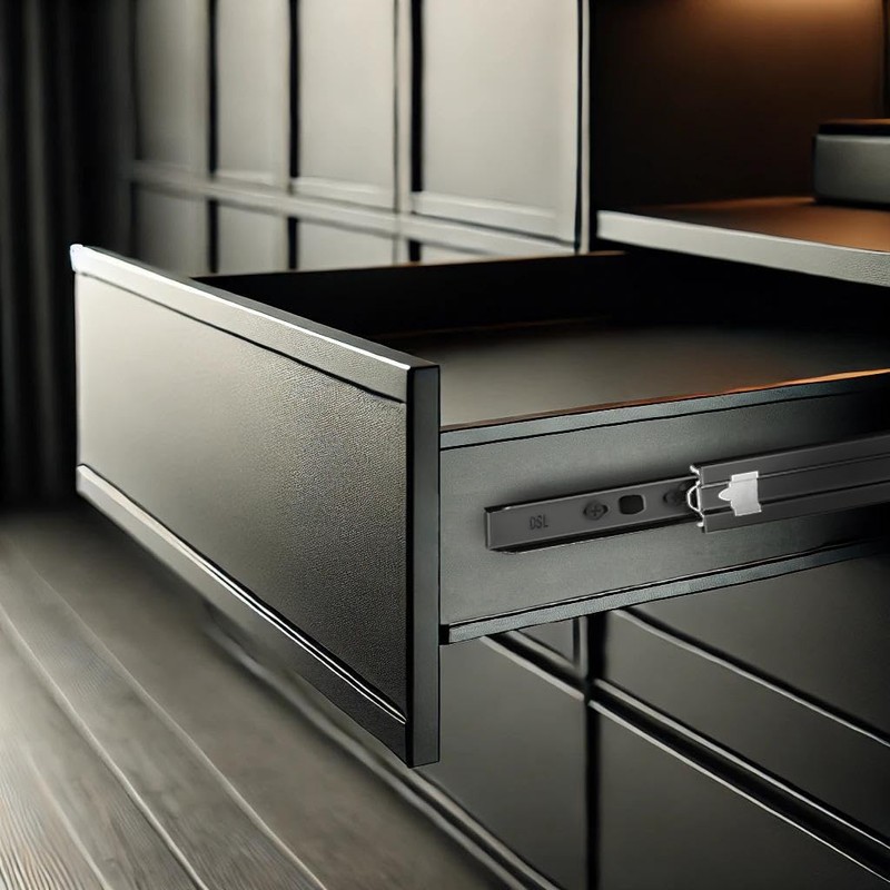 DSL Push to Open Drawer Runners, 1 Pair Full Extension