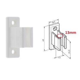cyclingcolors 4x Crank Holder for Crank Bar with Screw Plastic White Clip Attachment Invisible Crank Holder Window