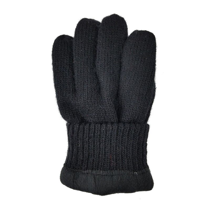 BRUCERIVER Men Pure Wool Knit Gloves with Thinsulate Lining and