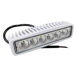 Fishmaster White LED Marine Spreader Light, 1170 Lumens, 6" Durable Aluminum Housing for T-Top Boats