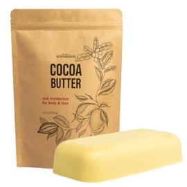 Unrefined Cocoa Butter - Raw, 100% Pure with Natural Cocoa Scent - Use in DIY Lotion, Lotion Bars and Sticks, Lip Balm, Body Butter and a Lot More Ski