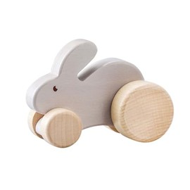 Kaper Kidz Calm & Breezy Wooden Rabbit Car | Classic Wooden Toy