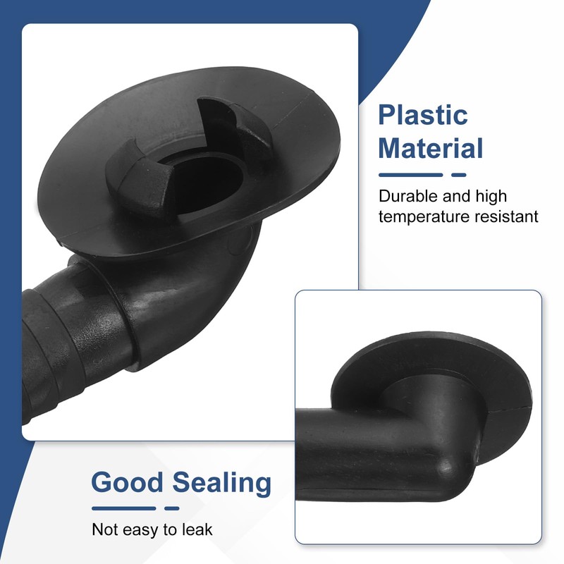 sourcing map 4Pcs Air Conditioner Drain Hose Connector Elbow Fitting