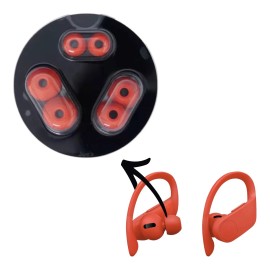 JoesGEcom Beats By Dre Powerbeats Pro Beats X Flex Wireless Earbuds Rubber  Ear Tips - Lava Red