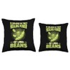 Lima Bean Funny Planting Vegetable Seeds Throw Pillow