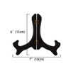 #6 Black Plastic Plate Stand Plate Plate Plate Stand Picture