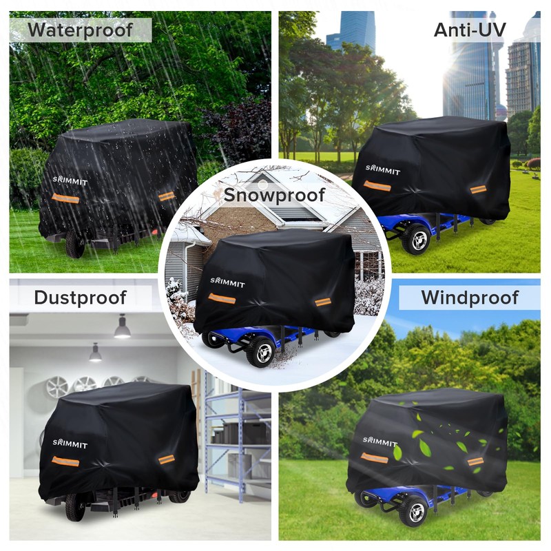 Upgraded Mobility Scooter Storage Cover,SRIMMIT Heavy Duty 420D Oxford Fabric