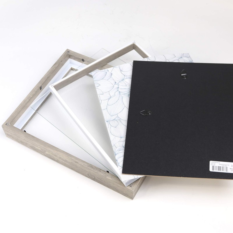 Lawrence Frames Shadow Box Frame, 8x10, Natural Gray