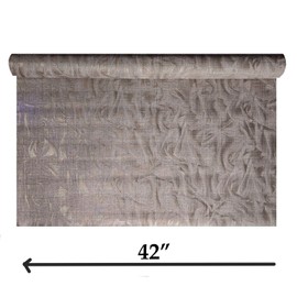Zambaiti Parati Bronze Metallic Textured Faux Fabric sisal grasscloth Lines Wavy Wallpaper Rolls