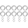 10Pcs Parrots Training Foot Rings, Metal Leg Rings Opening Clips