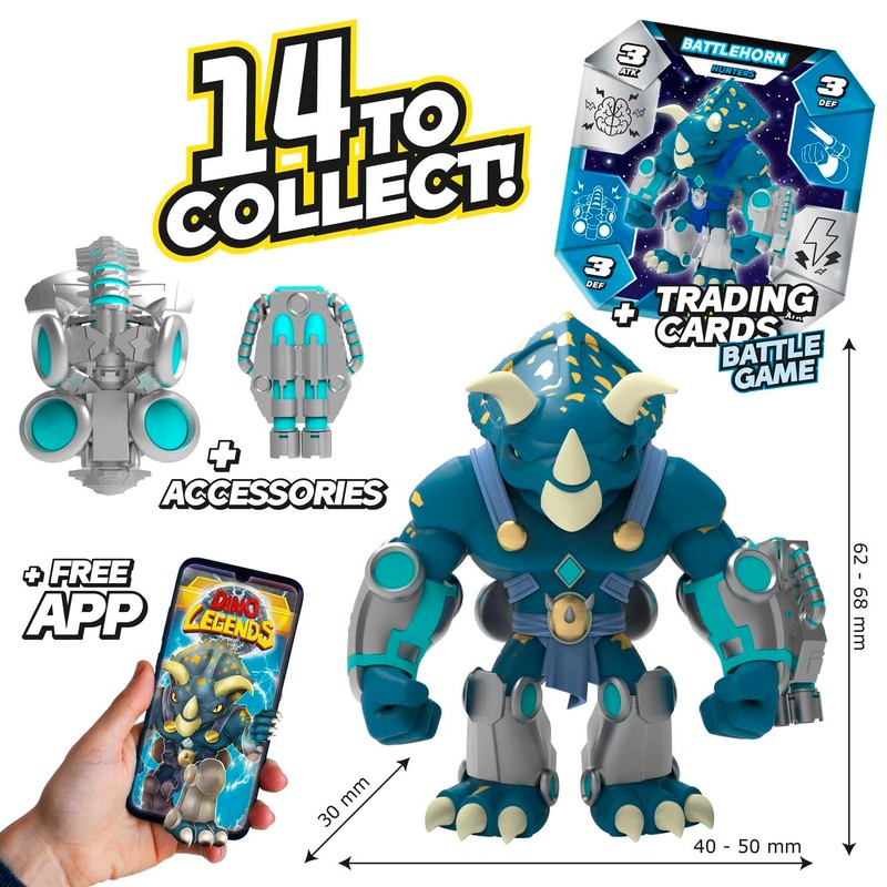 CRAZE Dino Legends Action Figures for Children, Dinosaur Warrior Figures