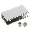 LC LICTOP Zinc Alloy Rectangle Glass Shelf Brackets for 0.24"