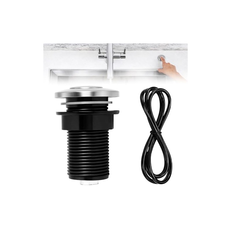 2026 Upgraded Sink Top Push Button with Air Hose Replacement,
