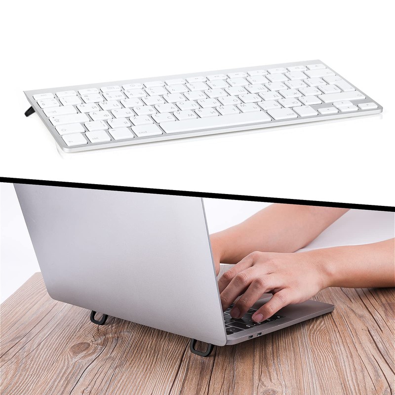Abeillo 2PCS Portable Keyboard Riser, Self-Adhesive Mini Laptop Stand Invisible